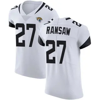 Jacksonville Jaguars Men's Caleb Ransaw Elite Vapor Untouchable Road Jersey - White