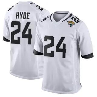 Jacksonville Jaguars Men's Carlos Hyde Game Jersey - White