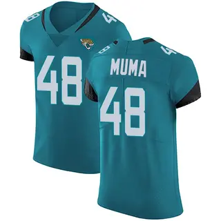 Jacksonville Jaguars Men's Chad Muma Elite Vapor Untouchable Alternate Jersey - Teal