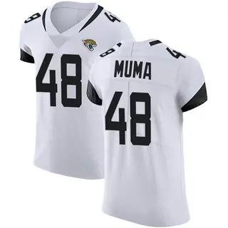 Jacksonville Jaguars Men's Chad Muma Elite Vapor Untouchable Road Jersey - White