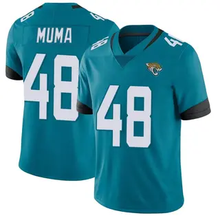Jacksonville Jaguars Men's Chad Muma Limited Vapor Untouchable Jersey - Teal