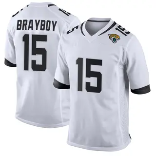 Jacksonville Jaguars Men's Chandler Brayboy Game Jersey - White