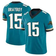 Jacksonville Jaguars Men's Chandler Brayboy Limited Prowler Throwback Vapor F.U.S.E. Jersey - Teal