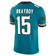 Jacksonville Jaguars Men's Chandler Brayboy Limited Prowler Throwback Vapor F.U.S.E. Jersey - Teal