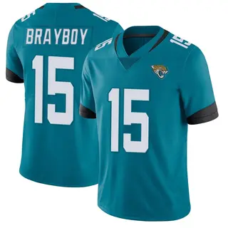 Jacksonville Jaguars Men's Chandler Brayboy Limited Vapor Untouchable Jersey - Teal