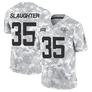 Jacksonville Jaguars Men's Doneiko Slaughter Limited 2024 Salute to Service Jersey - Arctic Camo
