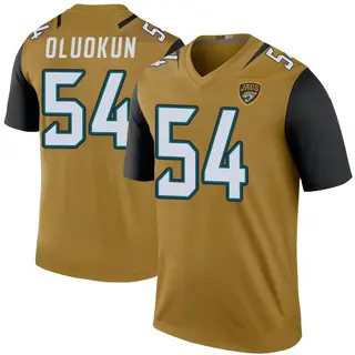 Jacksonville Jaguars Men's Foyesade Oluokun Legend Color Rush Bold Jersey - Gold