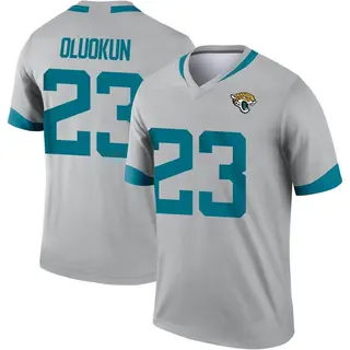 Jacksonville Jaguars Men's Foyesade Oluokun Legend Silver Inverted Jersey