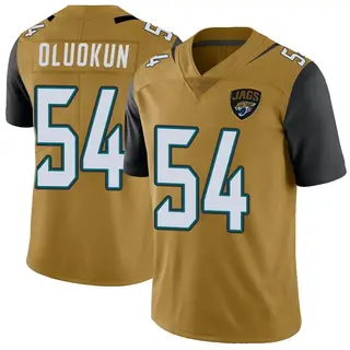 Jacksonville Jaguars Men's Foyesade Oluokun Limited Color Rush Vapor Untouchable Jersey - Gold