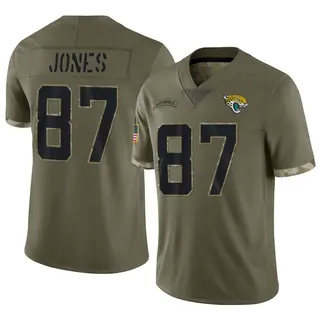 Jacksonville Jaguars Men's J.J. Jones Limited 2022 Salute To Service Jersey - Olive