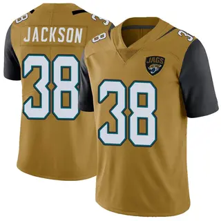 Jacksonville Jaguars Men's Ja'Quinden Jackson Limited Color Rush Vapor Untouchable Jersey - Gold