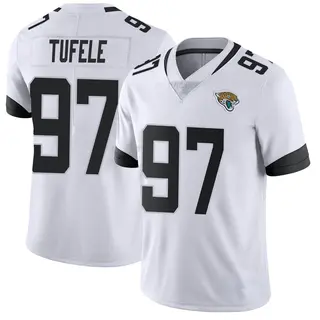 Jacksonville Jaguars Men's Jay Tufele Limited Vapor Untouchable Jersey - White