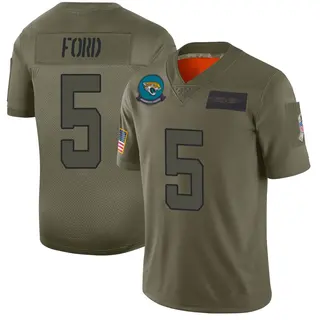 Jacksonville Jaguars Men's Rudy Ford Limited 2019 Salute to Service Jersey - Camo
