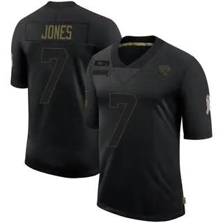 Jacksonville Jaguars Men's Zay Jones Limited 2020 Salute To Service Jersey - Black