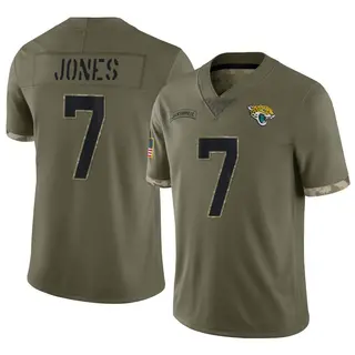 Jacksonville Jaguars Men's Zay Jones Limited 2022 Salute To Service Jersey - Olive