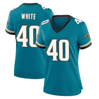 Jacksonville Jaguars Women's Aydan White Game Prowler Throwback Jersey - Teal