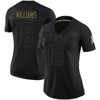 Jacksonville Jaguars Women's CJ Williams Limited 2020 Salute To Service Jersey - Black