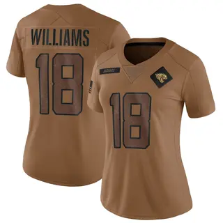 Jacksonville Jaguars Women's CJ Williams Limited 2023 Salute To Service Jersey - Brown