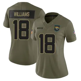 Jacksonville Jaguars Women's CJ Williams Limited 2025 Salute to Service Jersey - Olive