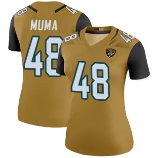 Jacksonville Jaguars Women's Chad Muma Legend Color Rush Bold Jersey - Gold