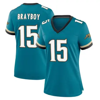 Jacksonville Jaguars Women's Chandler Brayboy Game Prowler Throwback Jersey - Teal