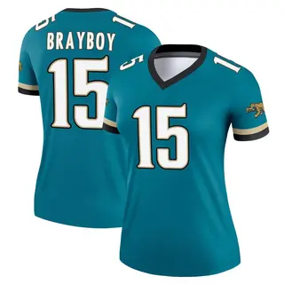 Jacksonville Jaguars Women's Chandler Brayboy Legend Prowler Throwback Jersey - Teal