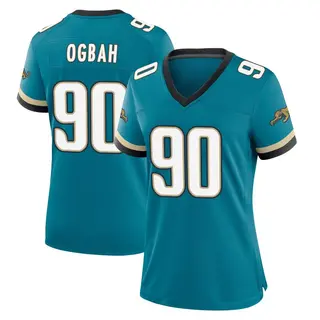 Jacksonville Jaguars Women's Emmanuel Ogbah Game Prowler Throwback Jersey - Teal