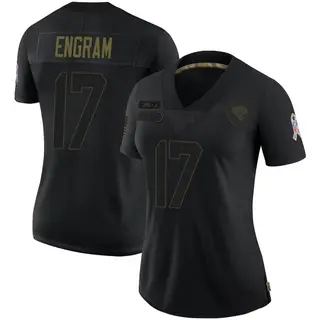 Jacksonville Jaguars Women's Evan Engram Limited 2020 Salute To Service Jersey - Black