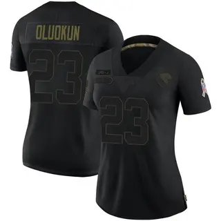 Jacksonville Jaguars Women's Foyesade Oluokun Limited 2020 Salute To Service Jersey - Black
