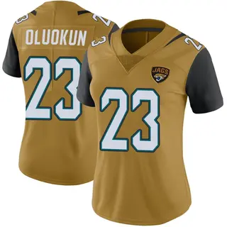 Jacksonville Jaguars Women's Foyesade Oluokun Limited Color Rush Vapor Untouchable Jersey - Gold