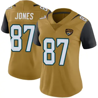 Jacksonville Jaguars Women's J.J. Jones Limited Color Rush Vapor Untouchable Jersey - Gold