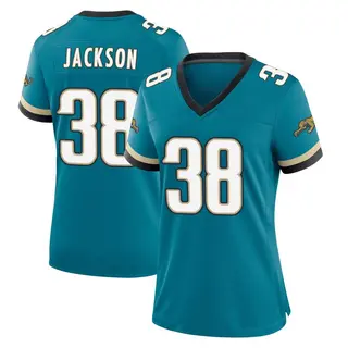 Jacksonville Jaguars Women's Ja'Quinden Jackson Game Prowler Throwback Jersey - Teal