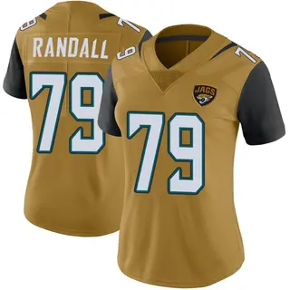 Jacksonville Jaguars Women's Kenny Randall Limited Color Rush Vapor Untouchable Jersey - Gold