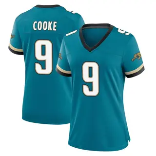 Jacksonville Jaguars Women's Logan Cooke Game Prowler Throwback Jersey - Teal