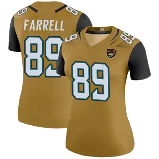Jacksonville Jaguars Women's Luke Farrell Legend Color Rush Bold Jersey - Gold