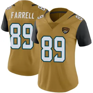 Jacksonville Jaguars Women's Luke Farrell Limited Color Rush Vapor Untouchable Jersey - Gold