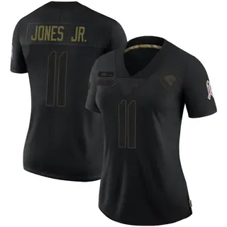 Jacksonville Jaguars Women's Marvin Jones Jr. Limited 2020 Salute To Service Jersey - Black