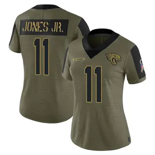 Jacksonville Jaguars Women's Marvin Jones Jr. Limited 2021 Salute To Service Jersey - Olive
