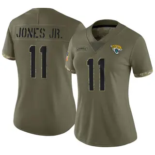 Jacksonville Jaguars Women's Marvin Jones Jr. Limited 2022 Salute To Service Jersey - Olive