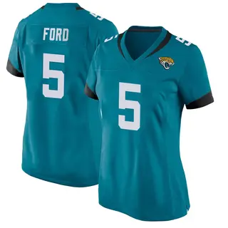Jacksonville Jaguars Women's Rudy Ford Game Jersey - Teal