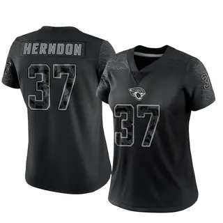 Jacksonville Jaguars Women's Tre Herndon Limited Reflective Jersey - Black