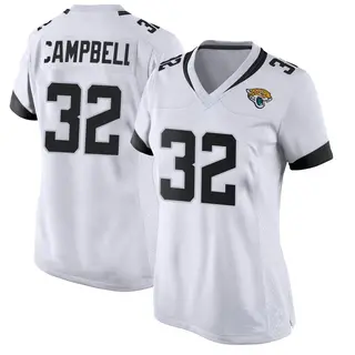 Jacksonville Jaguars Women's Tyson Campbell Game Jersey - White