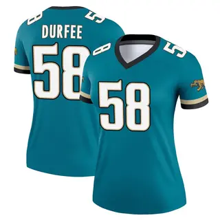 Jacksonville Jaguars Women's Zach Durfee Legend Prowler Throwback Jersey - Teal