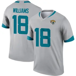 Jacksonville Jaguars Youth CJ Williams Legend Silver Inverted Jersey