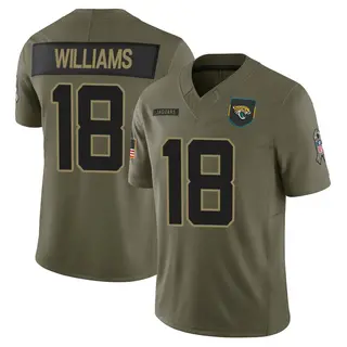 Jacksonville Jaguars Youth CJ Williams Limited 2025 Salute to Service Jersey - Olive
