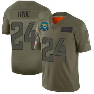 Jacksonville Jaguars Youth Carlos Hyde Limited 2019 Salute to Service Jersey - Camo