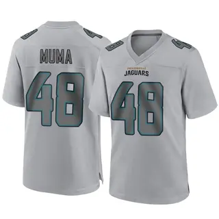 Jacksonville Jaguars Youth Chad Muma Game Atmosphere Fashion Jersey - Gray