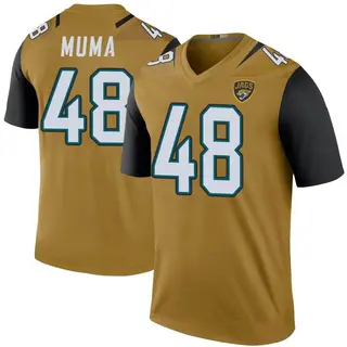 Jacksonville Jaguars Youth Chad Muma Legend Color Rush Bold Jersey - Gold