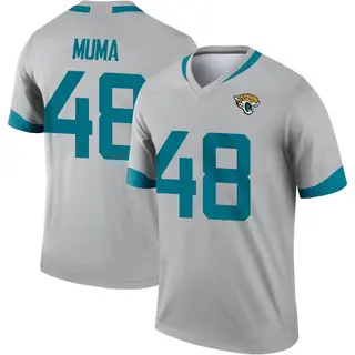 Jacksonville Jaguars Youth Chad Muma Legend Silver Inverted Jersey
