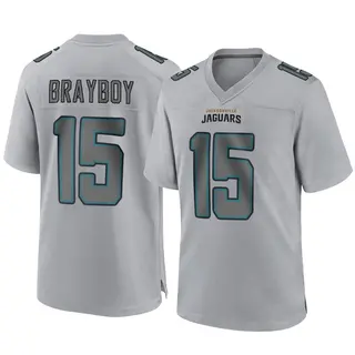 Jacksonville Jaguars Youth Chandler Brayboy Game Atmosphere Fashion Jersey - Gray